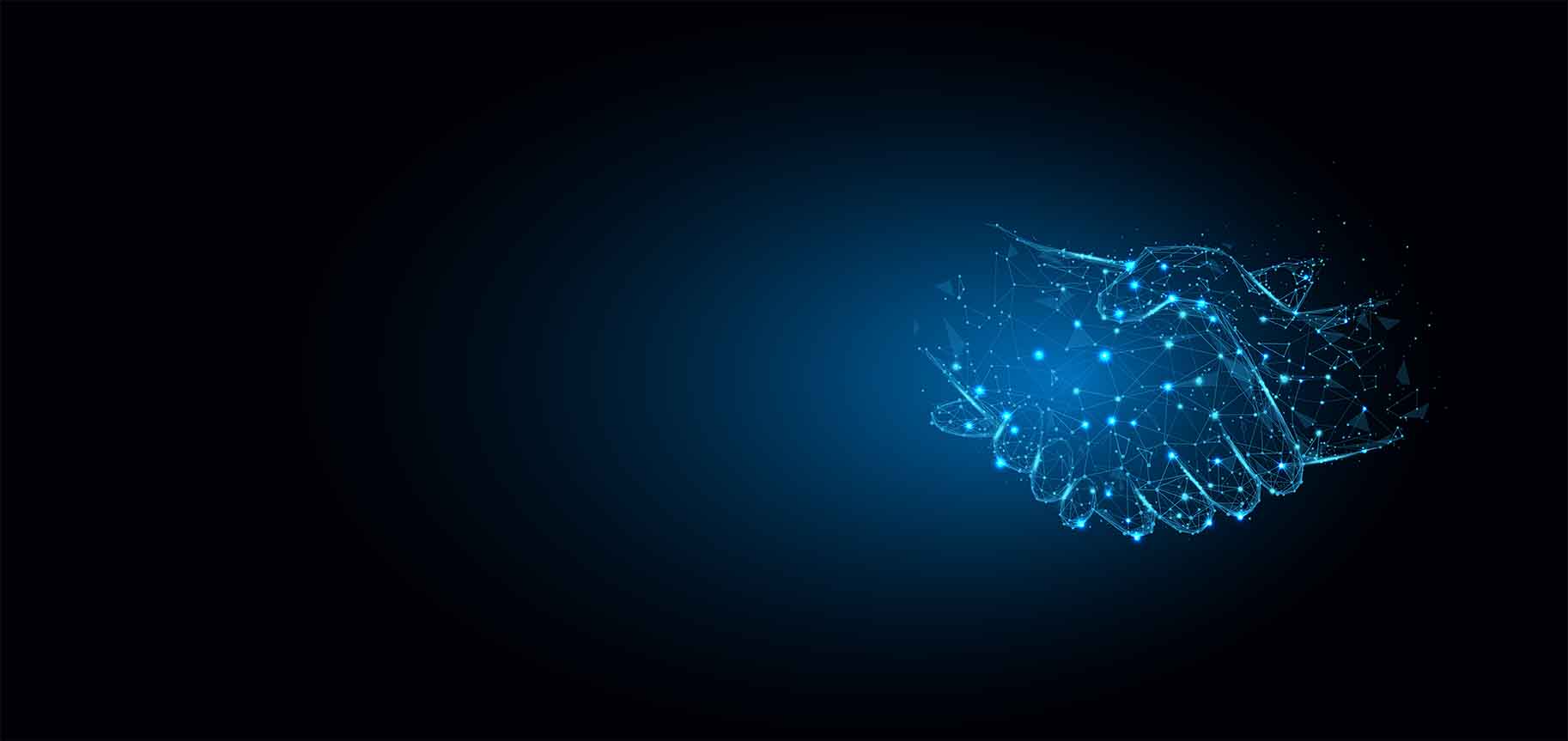 Illustration representing strategic corporate partnerships